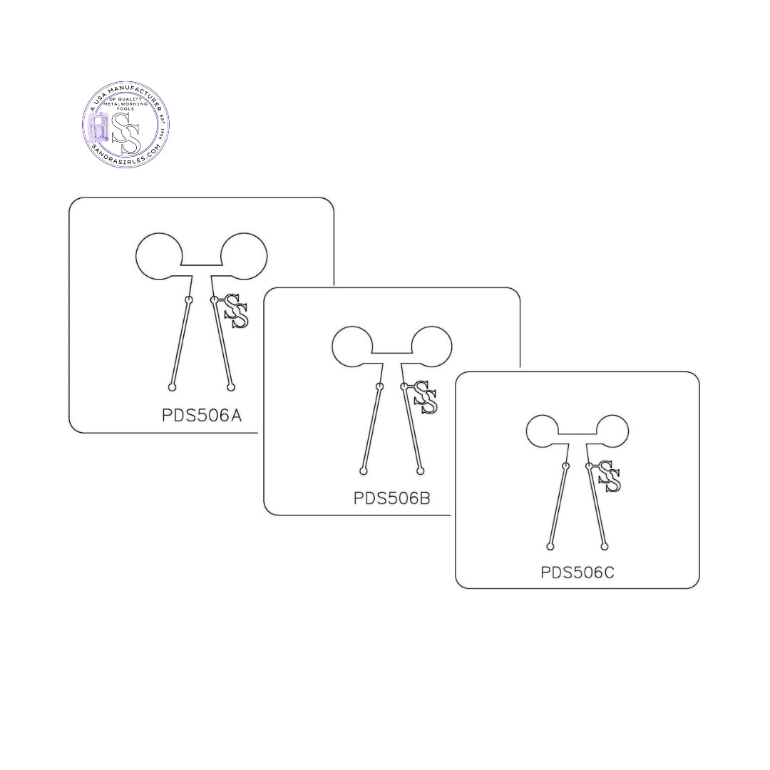 PANCAKE DIE PDS506 SHAPE 6 ROUND 20MM 18MM 15MM